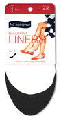 No Nonsense 2W1TTR Shoe Sizes 4-9 Black Low Cut Ballerina Liner