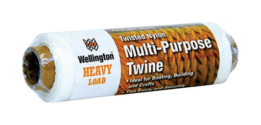 Wellington #24 in. D X 185 ft. L White Twisted Nylon Twine