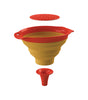 Squish  4-3/4 in. W x 6-1/2 in. L Yellow/Orange  Polypropylene  Large Collapsible Funnel