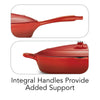 12 in Enameled Cast-Iron Series 1000 Covered Skillet - Gradated Red