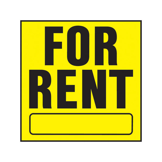 Hy-Ko English For Rent Sign Plastic 11 in. H x 11 in. W (Pack of 20)
