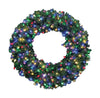 Celebrations  Prelit Green  LED Decorated Wreath  60 in. Dia. Multi-Colored