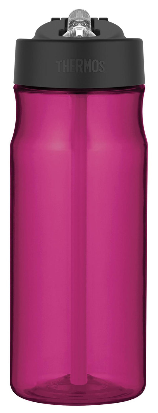 Thermos HP4040MGTRI6 18 Oz Magenta Hydration Water Bottle With Built In Straw