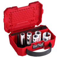 Milwaukee  Hole Dozer  Assorted  Dia. x 1-5/8 in. L Bi-Metal  Hole Saw Kit  1/4 in. 9 pc.
