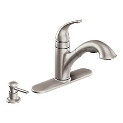 SPOT RESIST STAINLESS ONE-HANDLE PULLOUT KITCHEN FAUCET