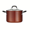 Ceramica 6 Qt Ceramic Covered Stock Pot - Metallic Copper