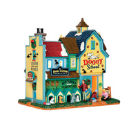 Lemax Rex &Spot's Doggy School Village Building Multicolor Porcelain 7.72 in. 1 each