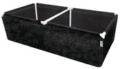 Geopot Pl48x96x12 48 X 96 X 12 Black Pvc Framed Geoplanter