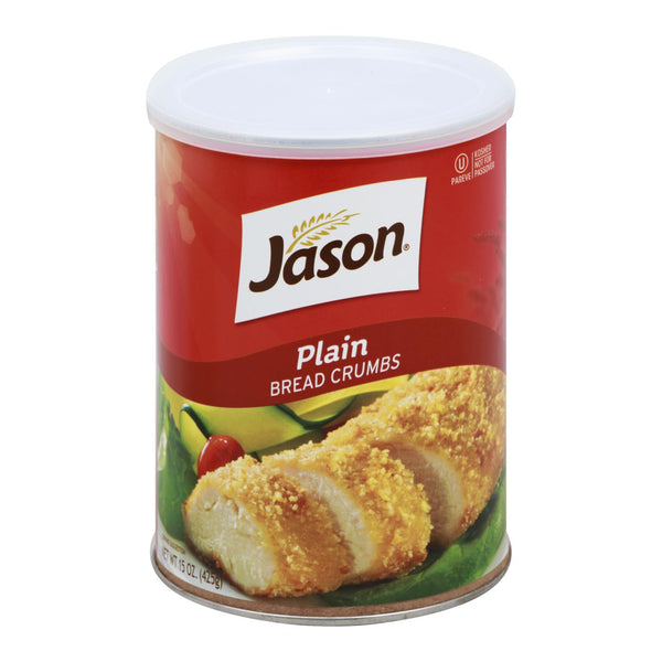Migas de pan Jason, simples, caja de 12, 15 oz.