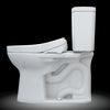 TOTO® Drake® WASHLET®+ Two-Piece Elongated 1.28 GPF Universal Height TORNADO FLUSH® Toilet with S550e Bidet Seat, Cotton White - MW7763056CEFG#01
