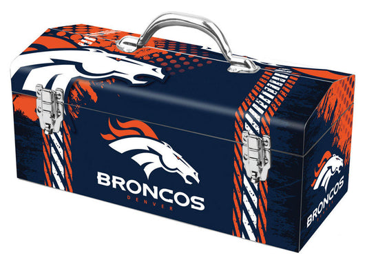 Sainty International Steel Denver Broncos Style Art Deco Tool Box 33 lbs. Capacity 7.1 x 7.7 in.