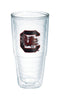 Tervis  24 oz. Gamecock  Tumbler  Clear