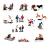 Lemax Village People Figurine Village Accessory Multicolor Resin 3 pc. (Pack of 12)