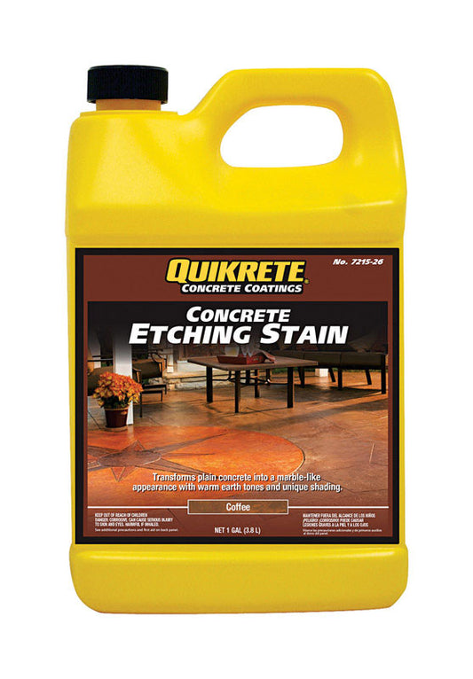 Quikrete Solid Color Coffee Concrete Etching Stain 1 gal. (Pack of 4)