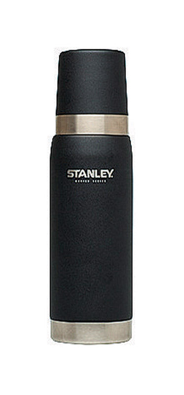 Stanley Stainless Steel Black Insulated Dishwasher Safe Vacuum Bottle/Thermos 25 oz. Capacity