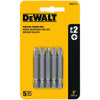 Dewalt Dw2115 2" #2 Phillips Power Bits 5 Count