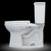 TOTO® Drake® Transitional Two-Piece Elongated 1.28 GPF Universal Height TORNADO FLUSH ® Toilet with 10 Inch Rough-In, CEFIONTECT®, and SoftClose® Seat, WASHLET®+ Ready, Cotton White - MS776124CEFG.10#01