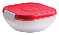 Trudeau 27 oz White Salad Container 1 pk