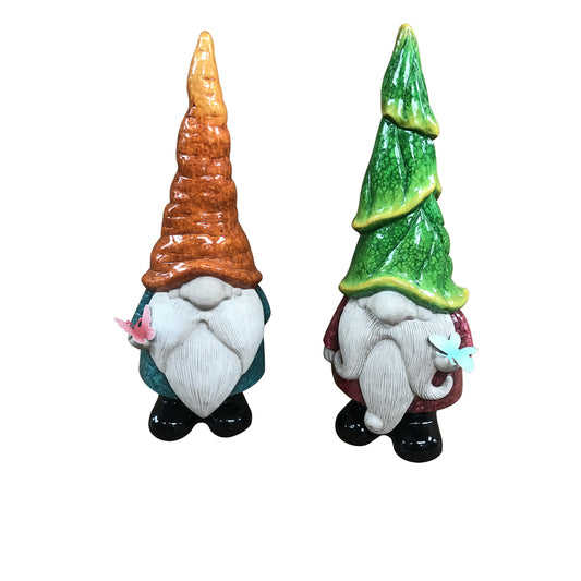 Meadowcreek Ceramic Multi-color 13 in. Gnome Statuary (Pack of 6)