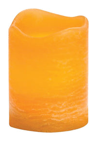 Inglow Honey Cinnamon Chai Scent Rustic Pillar Candle 4 in. H (Pack of 6)