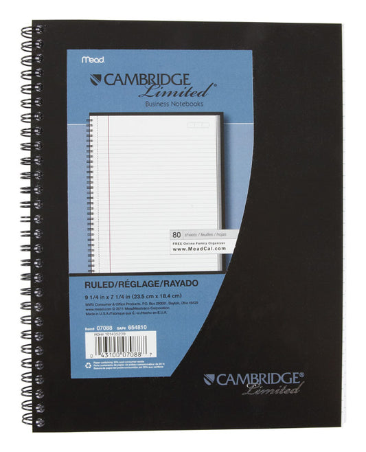 Mead 7 in. W x 9 in. L College Ruled Spiral Notebook (Pack of 4)