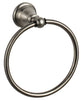 Ultra Faucets Traditional Collection Brushed Nickel Towel Ring Metal