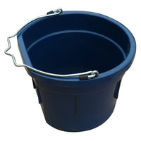 Utility Bucket, Flat Sided, Dark Blue Resin, 8-Qts.