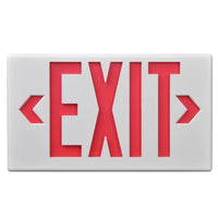 LED EXIT SIGN RED W/BAT.