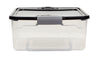 Homz Latching 6-1/8 in. H x 16 1/4 in. W x 13 in. D Stackable Storage Box (Pack of 8)