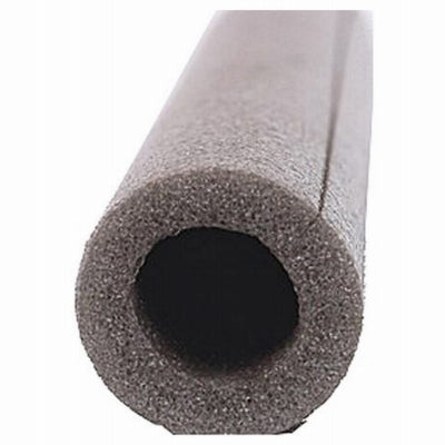 Tubular Pipe Insulation, Polyethylene Foam, Pre-Slit, For 3/4 or 1/2-In. Pipes, Gray, 6-Ft.