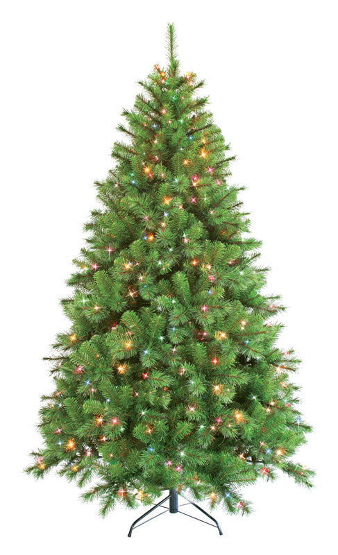 Celebrations  7-1/2 ft. Clear  Prelit Concord  Artificial Tree  500 lights