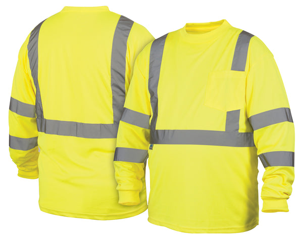 Camiseta de manga larga de seguridad Pyramex Rlts3110xl XL color lima