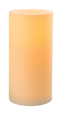 Inglow White Outdoor Pillar Candle 12 in. H x 6 in. Dia. (Pack of 4)