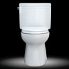 TOTO® Vespin® II Two-Piece Elongated 1.28 GPF Universal Height Toilet with CEFIONTECT and SS124 SoftClose Seat, WASHLET+ Ready, Cotton White - MS474124CEFG#01