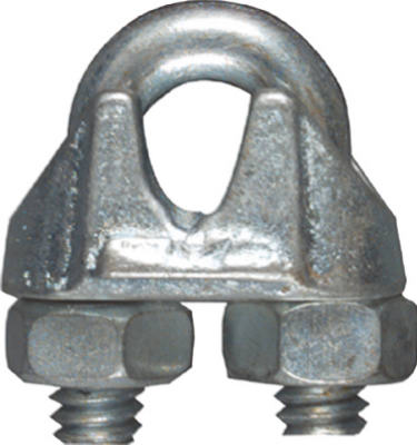 Wire Cable Clamp, Zinc, 3/16-In. (Pack of 20)