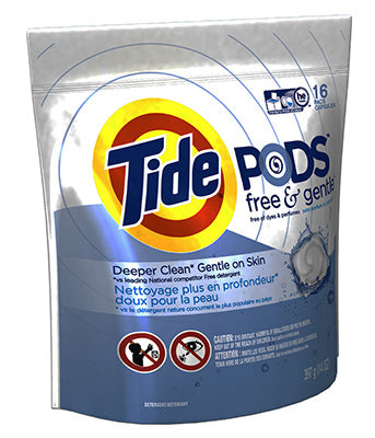 Tide No Scent Laundry Detergent Pod 16 pk