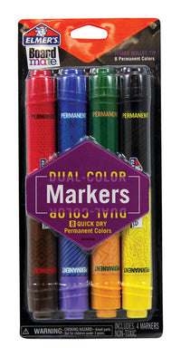 Elmer's Boardmate Assorted Bullet Tip Permanent Marker 4 pk