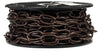 Cadena decorativa de acero y cobre antiguo Campbell 10, 0,135 pulg. D 1,21 pulg.