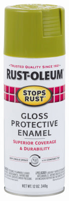 Rust-Oleum Stops Rust Gloss Willow Green Enamel Spray Paint 12 oz (Pack of 6)
