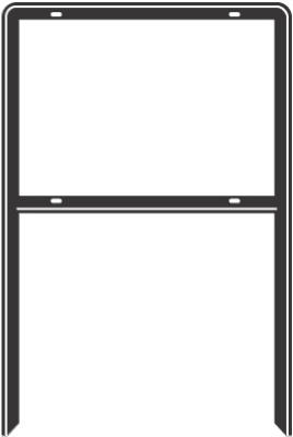 Hy-Ko  English  Blank  Sign Frame  41.5 in. H x 25.5 in. W