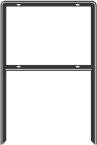 Hy-Ko  English  Blank  Sign Frame  41.5 in. H x 25.5 in. W