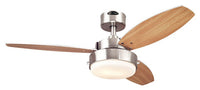Ceiling Fan, Brushed Nickel, 42-In.