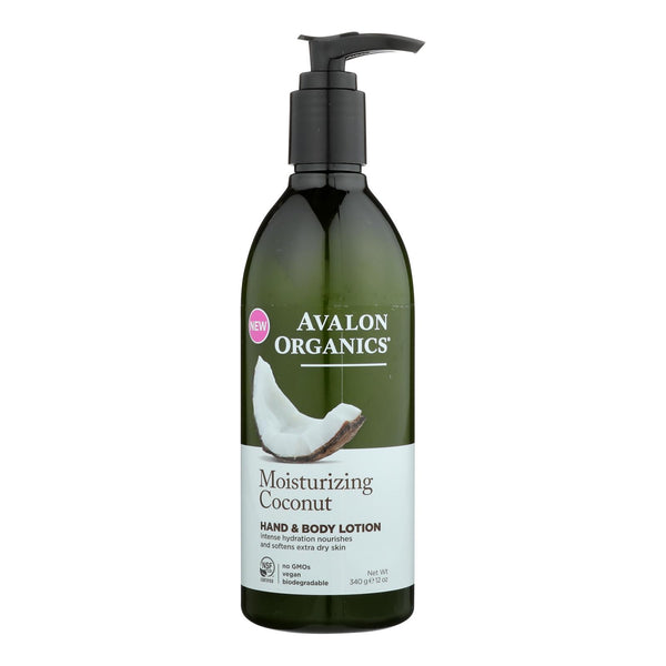 Avalon Hand & Body Lotion - Moisturizing Coconut - 12 fl oz