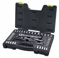 Mechanic's Tool Set, SAE & Metric, 1/4 x 3/8-In. Drive, 54-Pc.