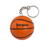 KeyGear Rubber Orange Stress Ball, Hoops Key Chain