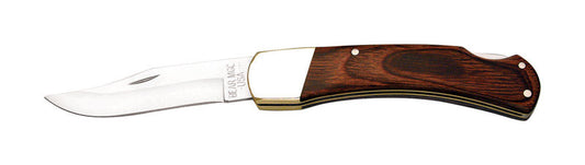 Bear & Son Cutlery  Professional Lockback  Brown  1095 Carbon Steel  5 in. Pocket Knife