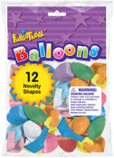 Pioneer National Latex 11542 Funsational Balloons Assorted Novelty Shapes 12 Count