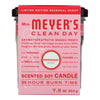 Mrs. Meyer s Cottonseed/Soy White Peppermint Scent Large Soy Candle 7.2 oz. (Pack of 6)