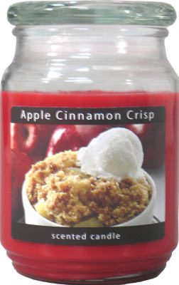 Candle lite 3297021 18 Oz Apple Cinnamon Scented Terrace Jar Candle (Pack of 2)