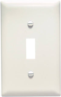 Pass & Seymour Almond 1 gang Plastic Toggle Wall Plate 1 pk